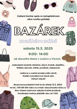 Bazárek oblečení a hraček